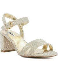Dune - Wf Merisa Wide-Fit Block-Heel Sandals - Lyst