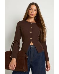 Boohoo - Trim Collarless Blazer - Lyst