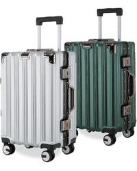 Infinity Leather - Robust Hard Shell Cabin Suitcase 36 X 24 X 56 Cm Luggage Suitable For Easyjet, Ryanair, Wizzair - Lyst