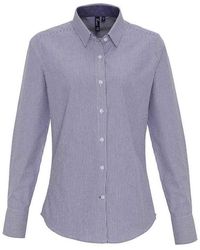 PREMIER - Striped Button-Down Oxford Formal Shirt - Lyst