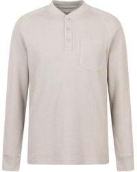 Mountain Warehouse - 'Selby' Waffle Henley Tee With Button Fastenings Long Sleeve Top Cotton - Lyst