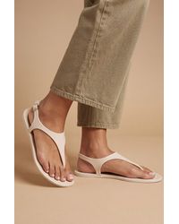Oasis - Patricia Jelly Slingback Toe Post Flat Sandals - Lyst