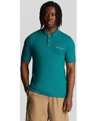 Lyle & Scott - Embroidered Polo Shirt Colour: X154 Court, Size: L - Lyst