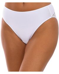 Janira - Brislip Greta Panty Style Panties With Semi-Transparent Lace 1031288 - Lyst