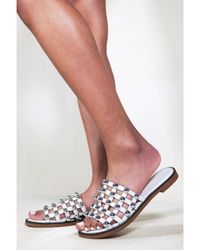 Where's That From - Kelly Studded Slider With Caged Detailing - Lyst