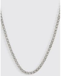 BoohooMAN - Iced Chain Necklace - Lyst