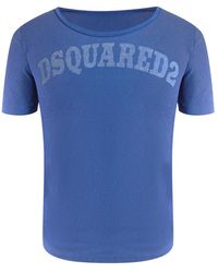 DSquared² - Round Neck T-Shirt Cotton - Lyst