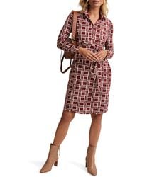 Phase Eight - Montana Geo Shirt Shift Dress - Lyst