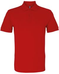 Asquith & Fox - Organic Classic Fit Polo Shirt (Cherry) - Lyst