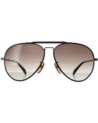 David Beckham - Aviator Dark Ruthenium Gradient Db7003/S - Lyst