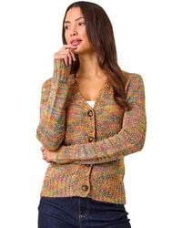 Roman - Nep Button Detail Cardigan - Lyst