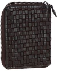 Ashwood Leather - Vintage Woven Zip Around Small 6 Card Coin Purse - Lyst