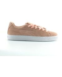 PUMA - Suede Crush Peach Trainers - Lyst