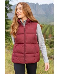 Mountain Warehouse - 'Astral' Padded Gilet With Side Pockets Water Resistant Hooded Jacket - Lyst