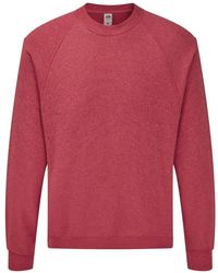 Fruit Of The Loom - Raglan Sleeve Belcoro Sweatshirt (Heather) - Lyst
