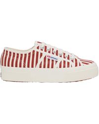 Superga - Ladies 2740 Print Stripes Trainers (Off/ - Lyst