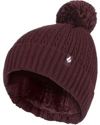 Heat Holders - Ladies Thermal Cable Beanie Hat - Lyst