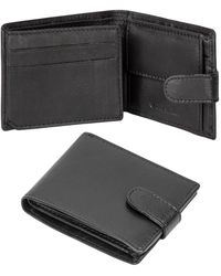 Woodland Leathers - Genuine Leather Rfid Wallet With 4 Card Slots, Id Window & Coin Pocket - Lyst