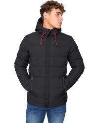 Crosshatch - Kampleys Embossed Padded Jacket - Lyst