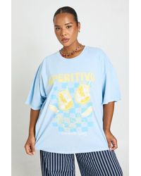 Boohoo - Plus Aperitivo Printed T Shirt - Lyst