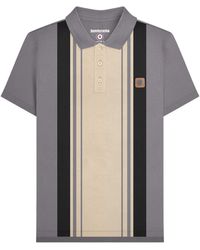 Lambretta - Adult Classic Yarn Dyed Stripe Polo Shirt (Iron) - Lyst