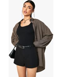 Boohoo - Tailored Mini Shorts - Lyst