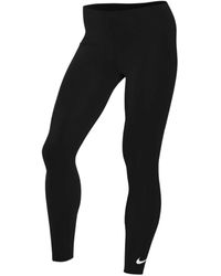 Nike - Small Swoosh Logo Plain Leggings Cotton - Lyst