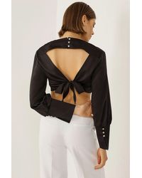 Hiccup - Halve Col Open Rug Blouse - Lyst