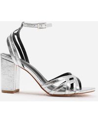 Where's That From - Wheres 'Joella' Mid Block Heel With Cross Over Strap Detailing - Lyst