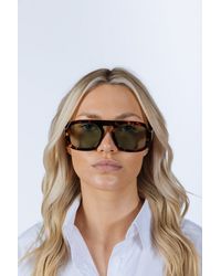 SVNX - Tortoise Retro Navigator Sunglasses - Lyst