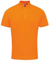 PREMIER - Coolchecker Pique Short Sleeve Polo T-Shirt (Neon) - Lyst