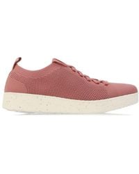 Fitflop - Fit Flop Rally E01 Multi-knit Sneakers Voor , Rosé - Lyst