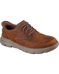 Skechers - Arch Fit Garza Rowan Leder Herren Schnürschuhe - Lyst