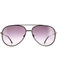 Lacoste - Aviator Matte Dark Gradient L247S Metal - Lyst