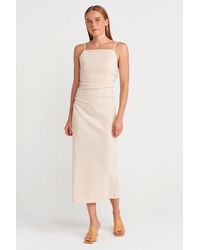 Dilvin - Sleeveless Bodycon Midi Dress - Lyst