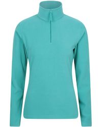 Mountain Warehouse - 'Camber' Striped Fleece Top Half Zip Quick Dry Breathable Sweater - Lyst