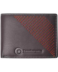 Lambretta - Punched Leather Wallet (Dark) - Lyst