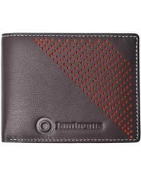Lambretta - Punched Leather Wallet (Dark) - Lyst