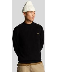Lyle & Scott - Ribbed Mock Neck Jumper - Lyst
