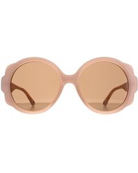 Chloé - Chloé Round Matte Nude Ch0120S - Lyst