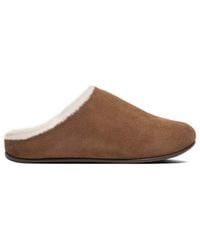 Fitflop - 's Fit Flop Chrissie Shearling Slippers In Tan - Lyst
