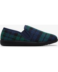 Clarks - Haworth Ease Check Slippers - Lyst
