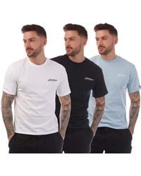 Jack & Jones - 3 Pack Beau Footprint T-Shirts - Lyst