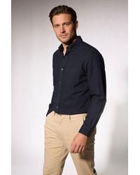 Secret Label - Oxford Cotton Long Sleeve Shirt - Lyst