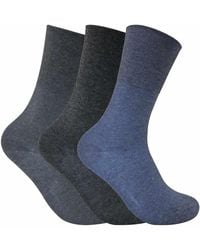 Sock Snob - 3 Pack Ladies Non Elastic Thermal Diabetic Socks For Poor Circulation - Lyst