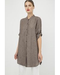 Conquista - Long Linen Shirt - Lyst