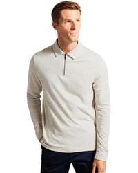 Ted Baker - | Poloshirt Met Lange Mouwen Voor - Lyst