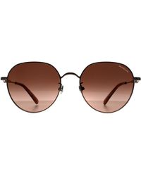 Moncler - Round Shiny Light Bronze Gradient Ml0236-K Metal - Lyst