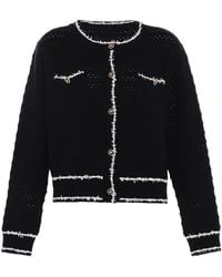 faina - Vest Dames Zwart En Wit - Lyst