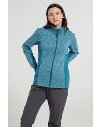 Mountain Warehouse - 'Idris' Panelled Fleece Jacket With Pockets Warm Everyday Coat - Lyst